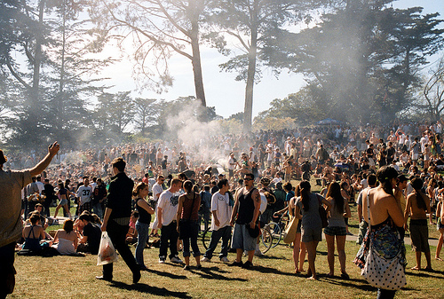 Gathering at Hippie Hill