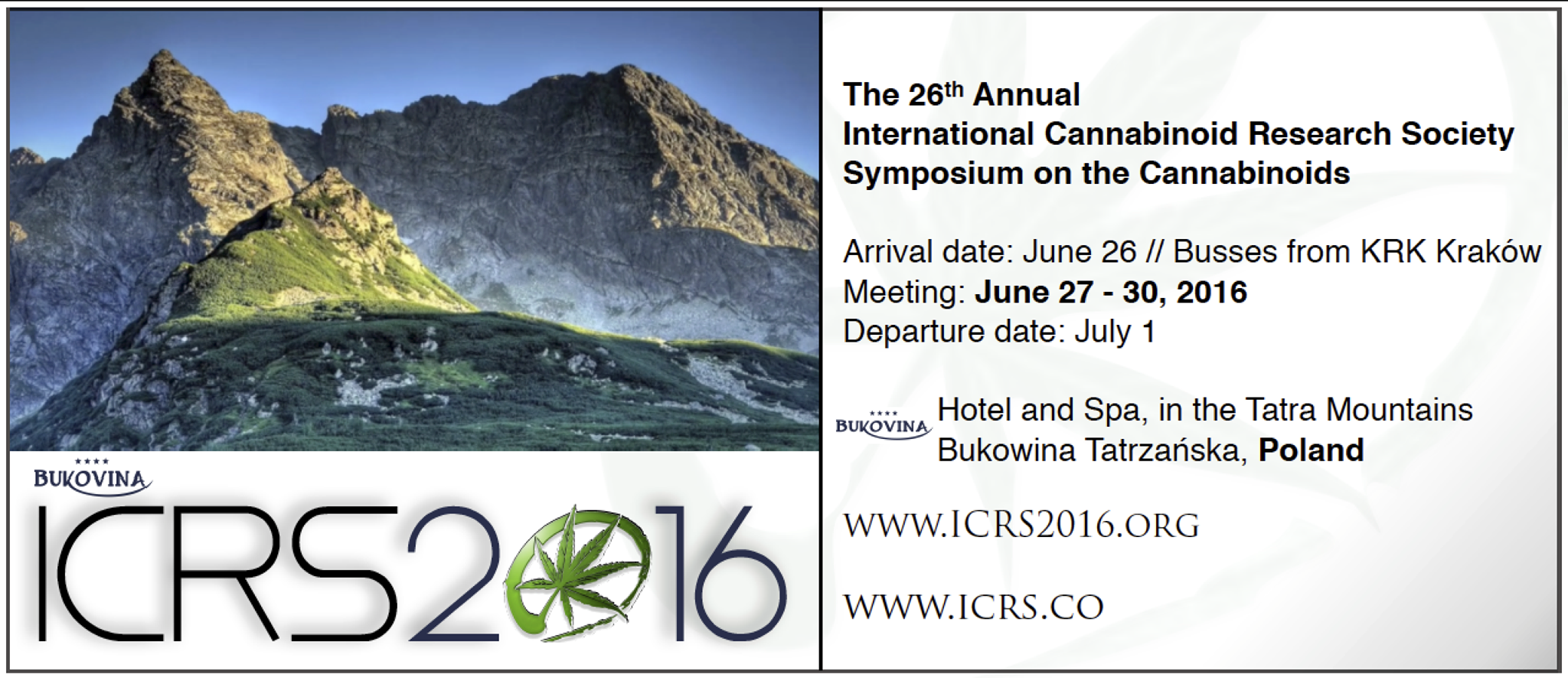 International Cannabinoid Research Society Conference