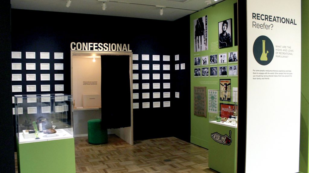 California Altered State exhibit Cannabis Confessional