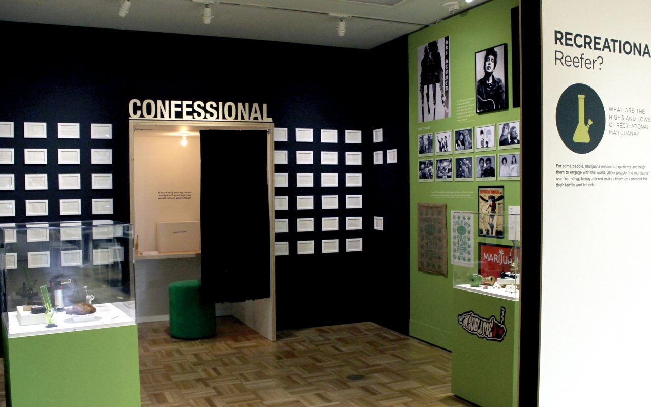 California Altered State exhibit Cannabis Confessional