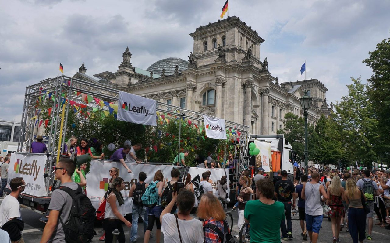 Leafly float at Berlin