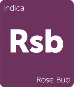 Leafly Rose Bud indica cannabis strain