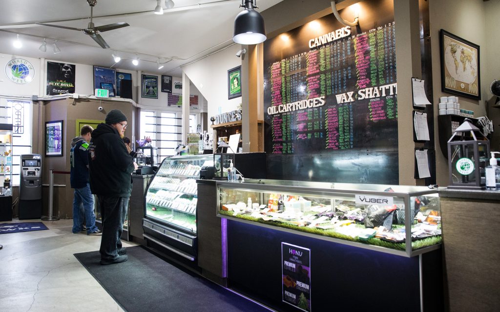 World of Weed in Tacoma, WA - Cannabis product menu