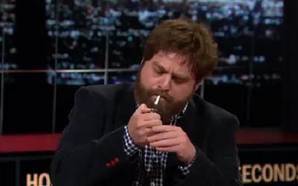 Watch This: Zack Galifianakis Smokes a