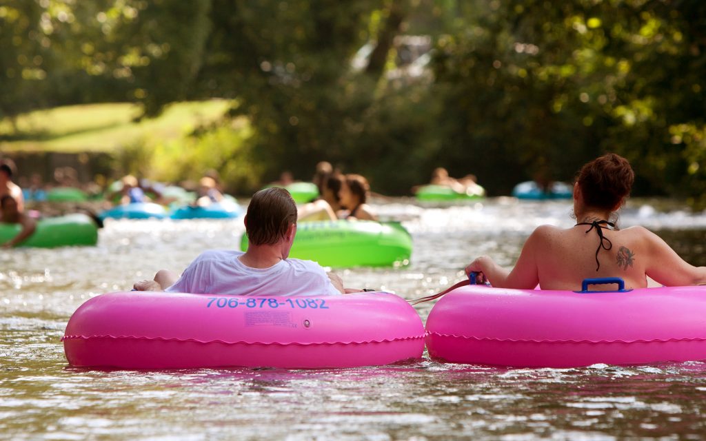 Lazy river floating