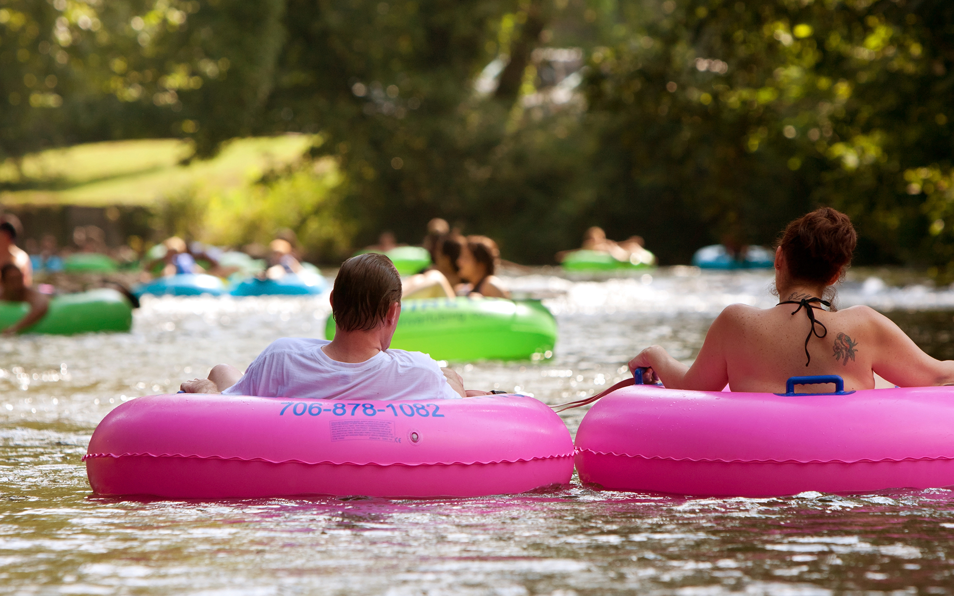 Lazy river floating
