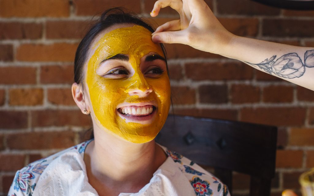 DIY cannabis and yogurt face mask