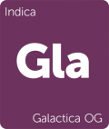 Leafly Galactica OG indica cannabis strain