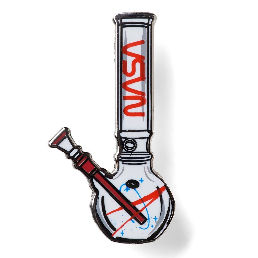 Cool Weed Pin/Button #9: Bong Armstrong Pin by Good Dope Supply Co.