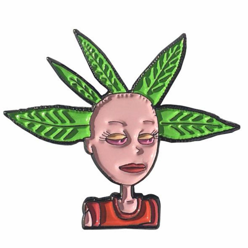 Cool Weed Pin/Button #3: Cynthia Pin by Headies Vegas