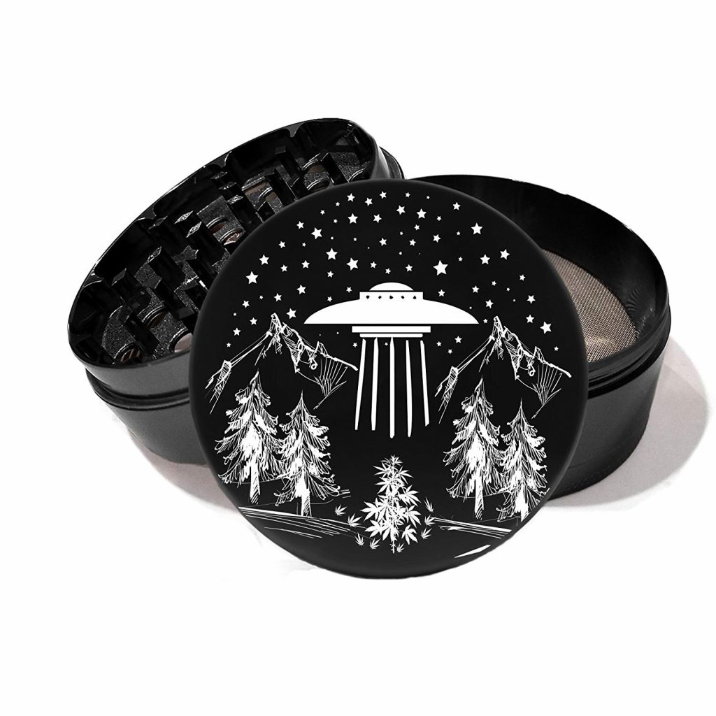 Alien weed product: Cannabis Wilderness UFO Grinder by Jewelry Volt