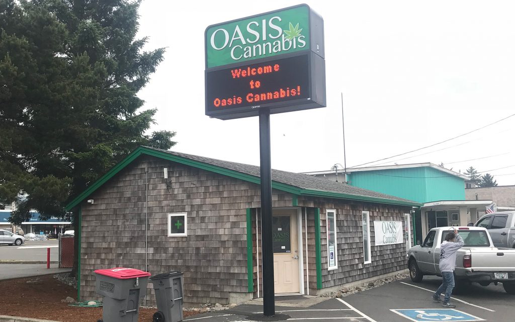 Oregon coast dispensaries & cannabis hotspots in Seaside: Oasis Cannabis