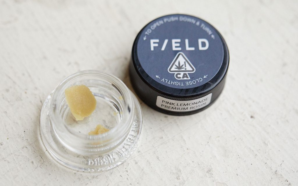 Field Rosin solventless hash Pink Lemonade