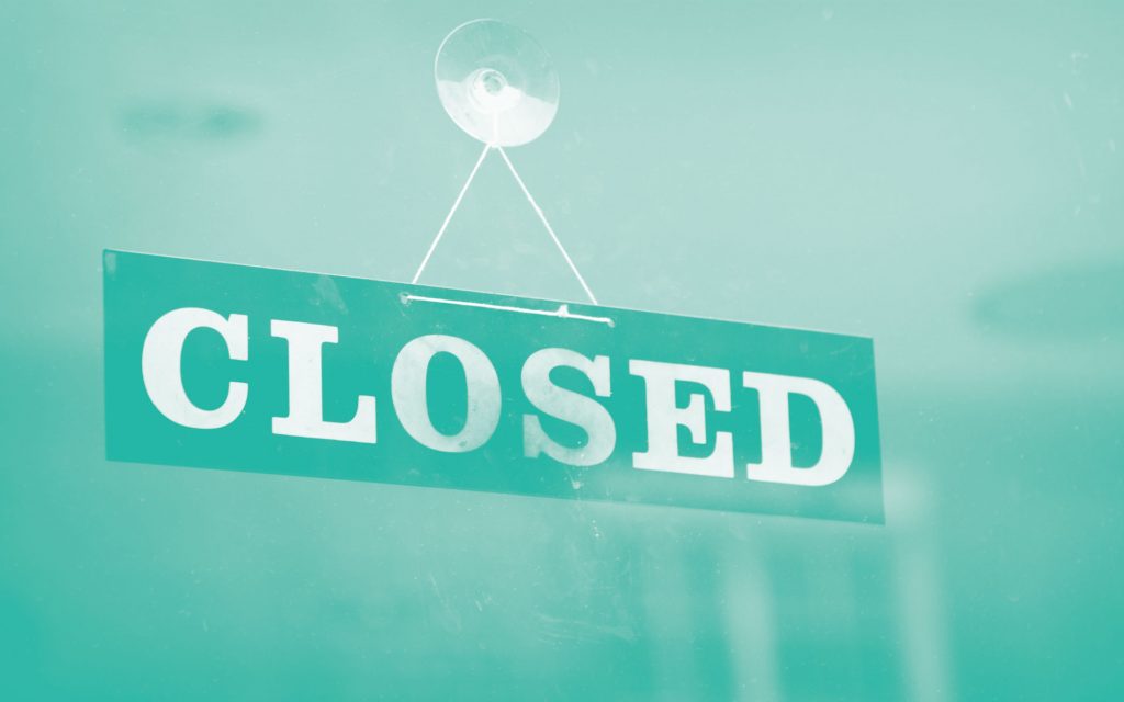 Cannabis store Closes