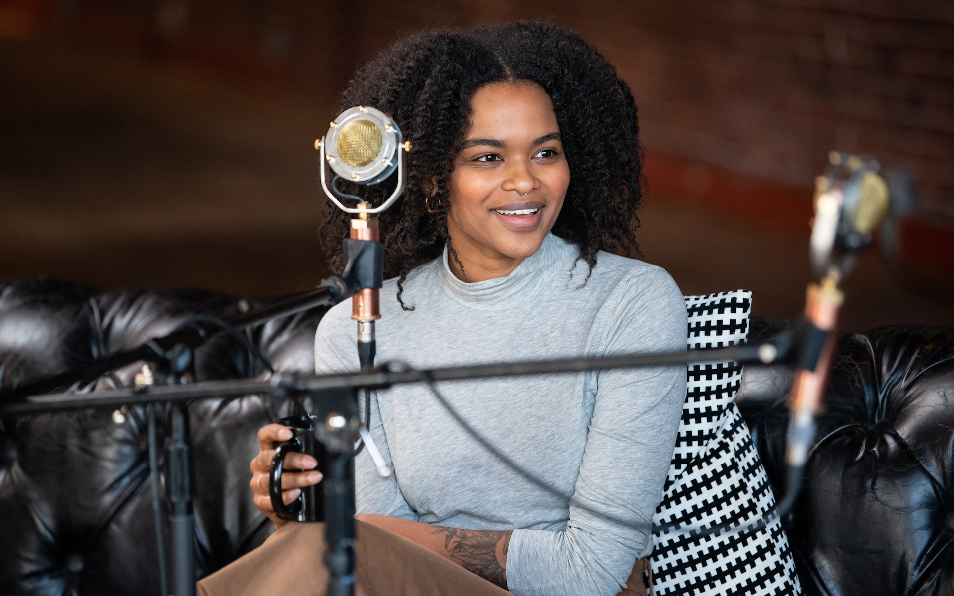 Whitney records LIVE with The Hash podcast at the Listen Up Portland podcast festival in Portland, OR. (Photo by Casey Campbell Photography | Courtesy Listen Up)