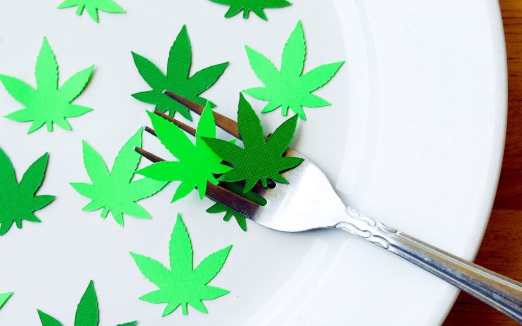 edibles fork plate