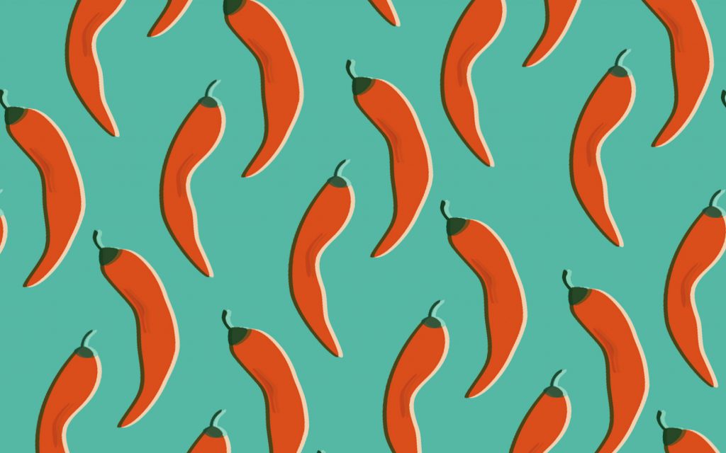 Red chili peppers