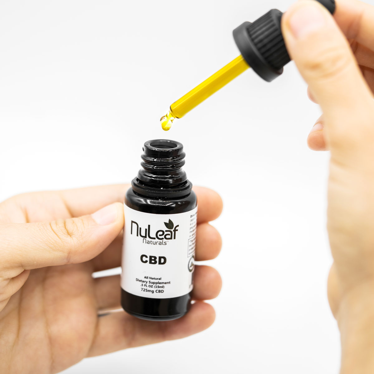 CBD oil in dropper