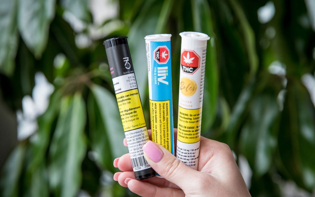 preroll cannabis containers government of canada thc