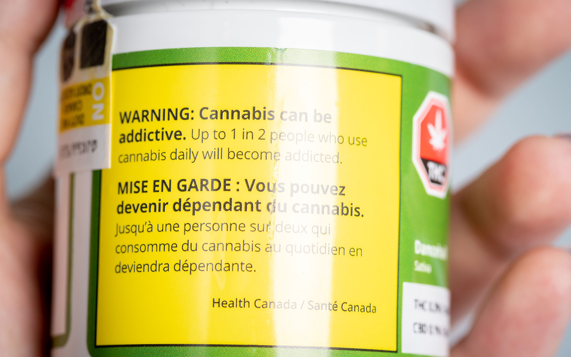 cannabis warning label